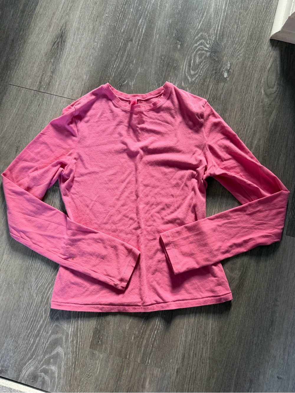 Skims cotton jersey pink long sleeve